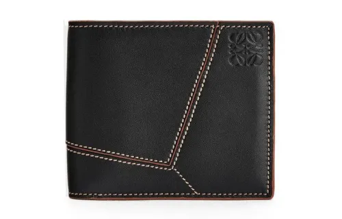 LOEWE Print Calfskin Wallet Men's Black