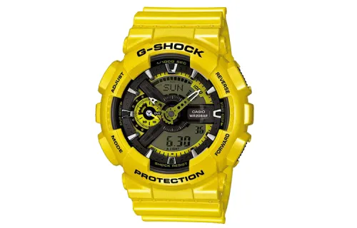 CASIO Men Liquid Crystal/Analog Dual Display Series Black Watch GA-110NM-9A