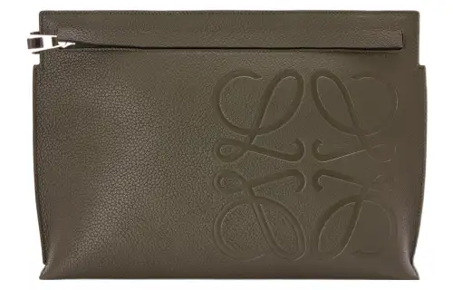 LOEWE Cow Leather Underarm Clutch Regular Men's Jasper