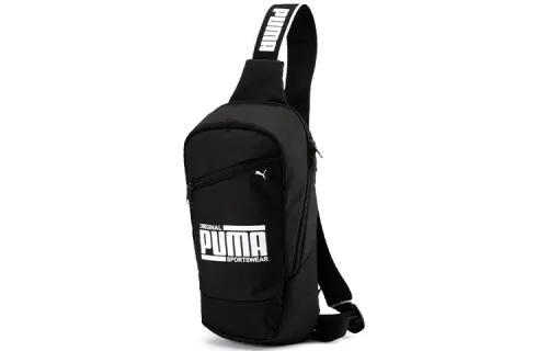 PUMA Fabric Shoulder Bag, Crossbody Bag Regular Unisex Black