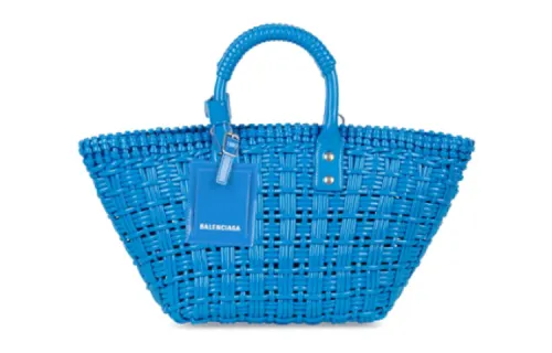 Balenciaga Fake Calfskin Handbag, Shoulder Bag, Crossbody Bag Women's Sky Blue