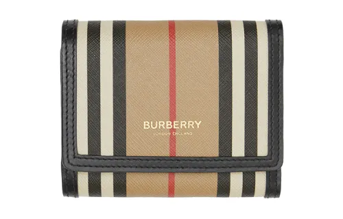 Burberry Canvas Card Holder, Wallet Small Women's Archive Beige