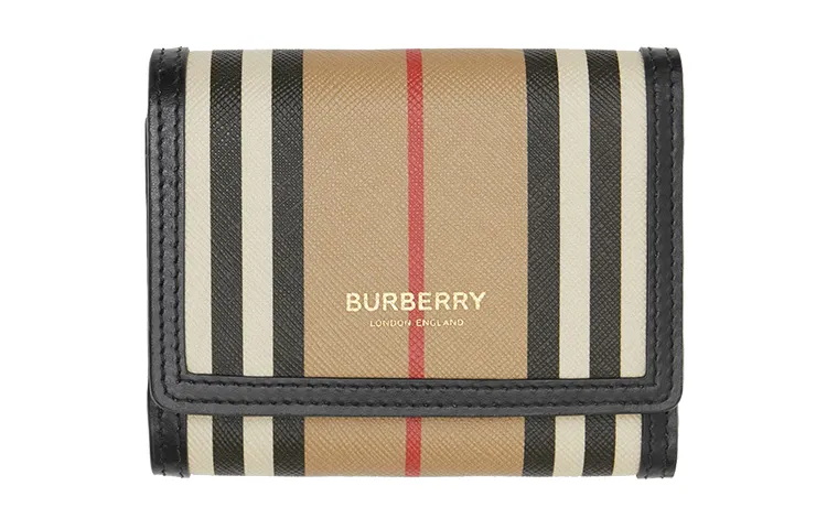 Burberry Canvas Card Holder, Wallet Small Women's Archive Beige