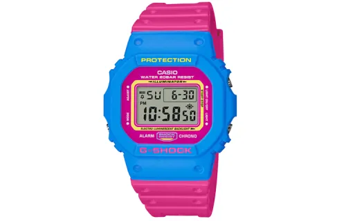 CASIO Men G-SQUAD Series Pink Watch DW-5600TB-4B