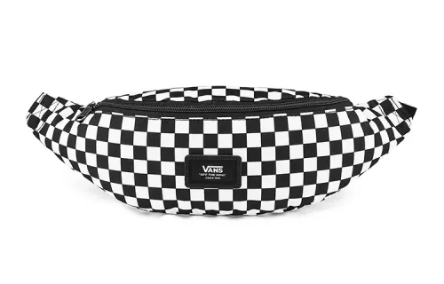 Vans Polyester Crossbody Bag, Sling Bag, Fanny Pack Regular Unisex Black/White