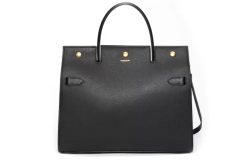Burberry Cow Leather Shoulder Bag, Crossbody Bag, Handbag Medium Women's Black