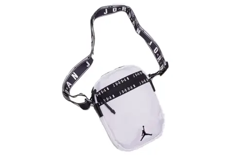 Jordan Polyester Crossbody Bags Regular Unisex White