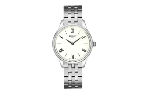 TISSOT Junya Collection Quartz Movement 30m Waterproof Women's Watch 31mm White Dial Stainless Steel Case