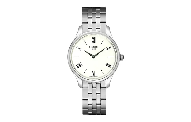 TISSOT Junya Collection Quartz Movement 30m Waterproof Women's Watch 31mm White Dial Stainless Steel Case