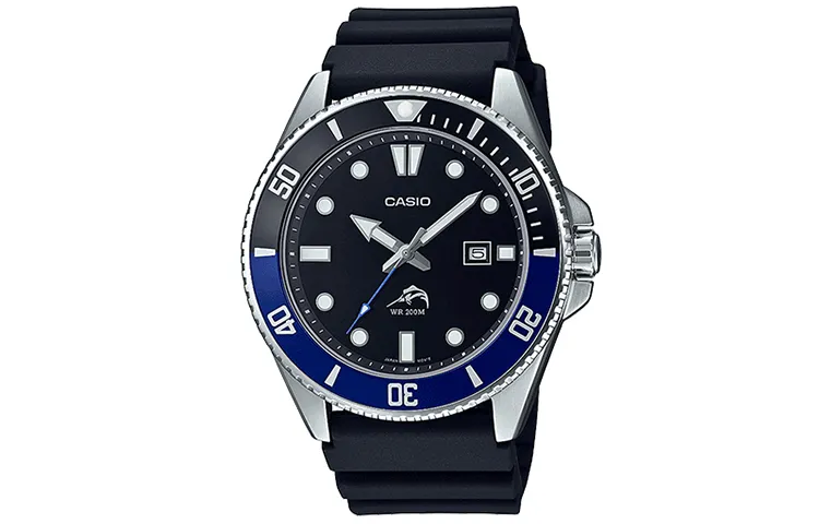 CASIO Men VINTAGE Series Black Watch MDV106B-1A1V