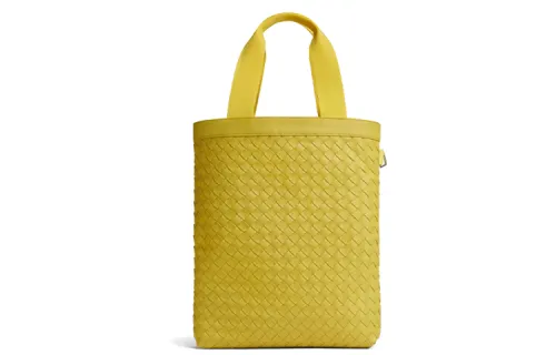 Bottega Veneta Calfskin Handbag Men's Yellow
