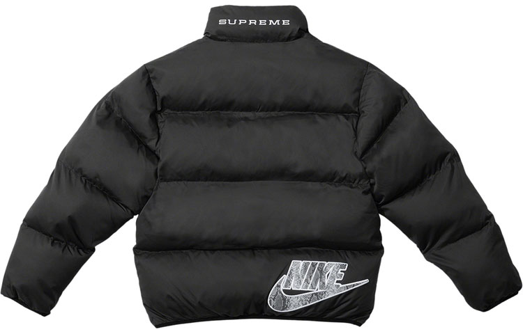 Куртка Supreme x nike reversible puffy jacket SS21 (мультиколор) — фото 7