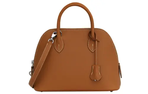 HERMES Bolide Evercolor Calfskin Bowling Bag, Handbag, Shoulder Bag, Crossbody Bag Women's Gold