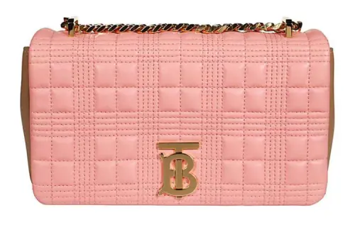 Burberry Lambskin Handbag, Crossbody Bag, Shoulder Bag Small Women's Pink