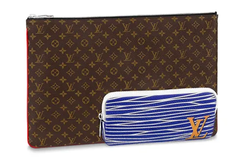 LOUIS VUITTON Pochette A4 Multipocket Monogram Patchwork Multicolor