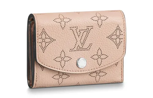 LOUIS VUITTON Calfskin Wallet Women's Pink