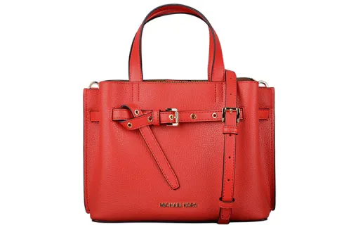 MICHAEL KORS Emilia Leather Handbag, Crossbody Bag Medium Women's Red