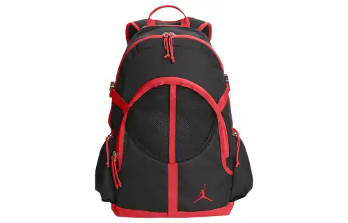 Jordan Polyester Backpack Regular Men's Black Red