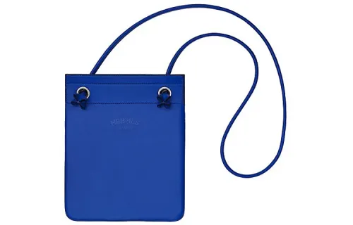 HERMES Aline Sheepskin Shoulder Bag, Crossbody Bag Regular Unisex Blue