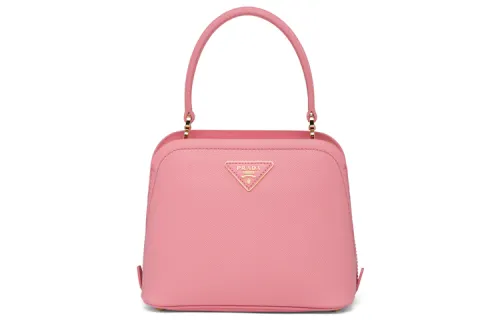 PRADA Matinee Leather Handbag Women's Petal Pink