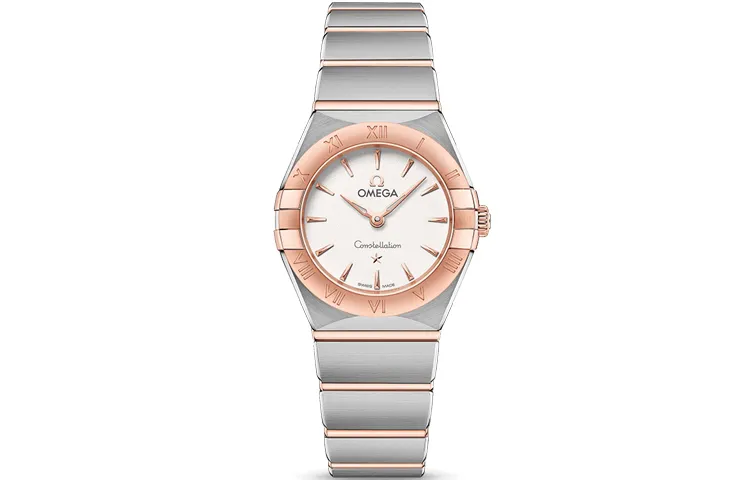 OMEGA Constellation Collection Zodiac Watch Quartz Movement Women's Watch 25mm White Dial