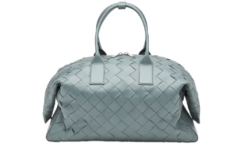 Bottega Veneta Woven Calfskin Handbag Women's Slate Blue