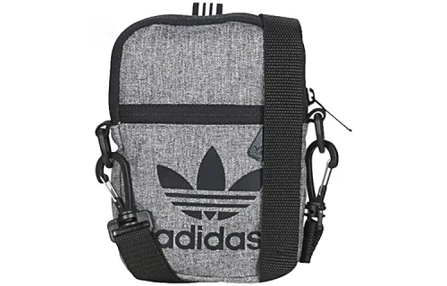 Adidas Originals Adidas Polyester Shoulder Bag, Crossbody Bag Regular Unisex Gray