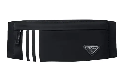 Adidas Originals Adidas X PRADA Collaboration Nylon Fabric Fanny Pack Unisex Black