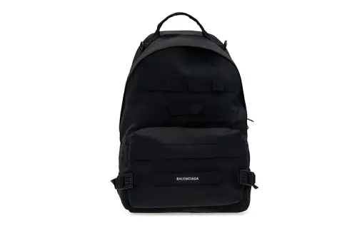Balenciaga Nylon Backpack Regular Unisex Black