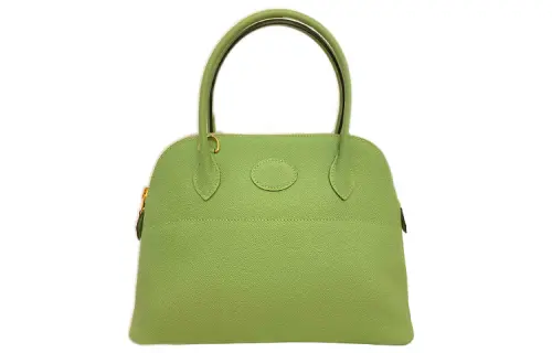 HERMES Bolide Epsom Leather Shoulder Bag, Crossbody Bag, Handbag Women's Green