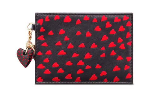DIOR Lady Dior Cow Leather Card Holder Women's Marine Blue