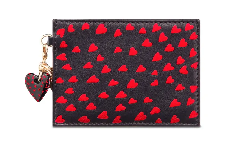 DIOR Lady Dior Cow Leather Card Holder Women's Marine Blue