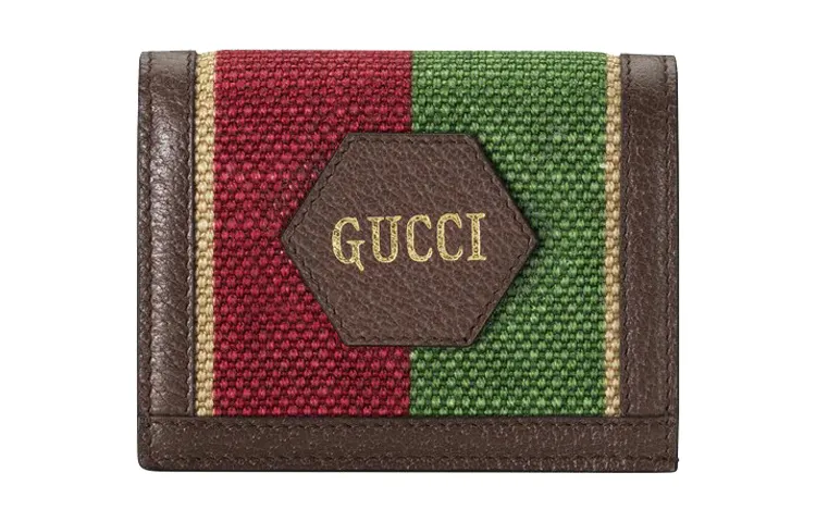 GUCCI Canvas Leather Binding Canvas Bag, Wallet, Card Holder Women's Brown & Multicolor