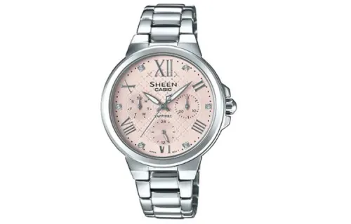 CASIO Women's SHEEN Pink Watch SHE-3511D-4A
