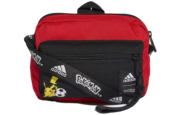 Adidas Pokémon, Collaboration Cotton Handbag, Shoulder Bag, Crossbody Bag Unisex Red