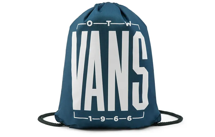 Vans Polyester Drawstring Bag Gym Bag Backpack Regular Unisex Dark Blue