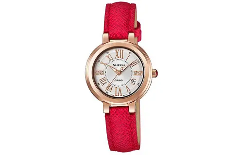 CASIO Women's SHEEN White Watch SHE-4029PGL-7A