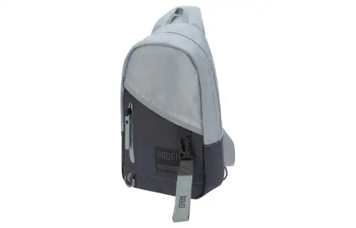 Li Ning Fabric Crossbody Bag, Fanny Pack, Sling Bag Unisex Gray