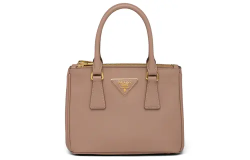 PRADA Galleria Saffiano Leather Shoulder Bag Women's Nude Pink