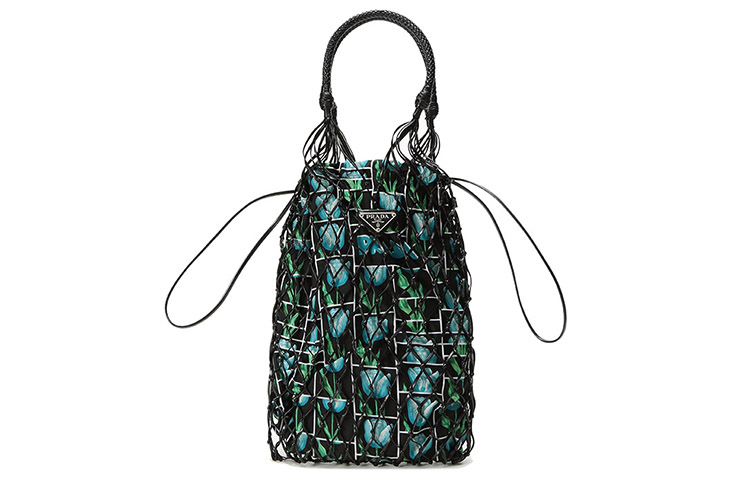 PRADA Without Strap Fabric Handbag Women's Black