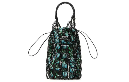 PRADA Without Strap Fabric Handbag Women's Black