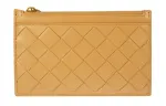 Bottega Veneta Square Leather Key Pouch Women's Brown