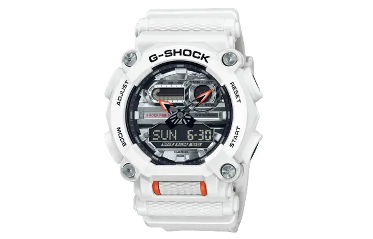 CASIO Men G-SHOCK Silver Watch GA-900AS-7AJF