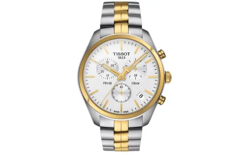 TISSOT PR100 Collection Quartz Movement Men's Watches Watch 41mm Silver Dial Stainless Steel Case