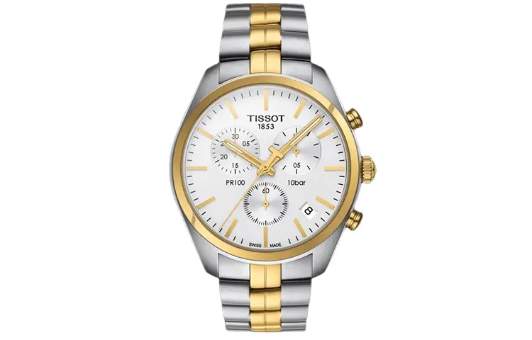 TISSOT PR100 Collection Quartz Movement Men's Watches Watch 41mm Silver Dial Stainless Steel Case
