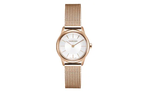 CALVIN KLEIN CK Quartz Wrist Watch Quartz Movement Stainless Steel Strap Silver Dial Women's Watch 30m Water Resistant