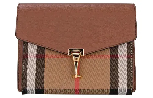 Burberry Cow Leather Messenger Bag, Shoulder Bag, Crossbody Bag Small Women's Brown