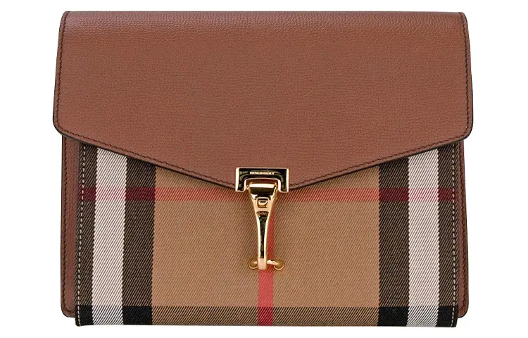 Burberry Cow Leather Messenger Bag, Shoulder Bag, Crossbody Bag Small Women's Brown