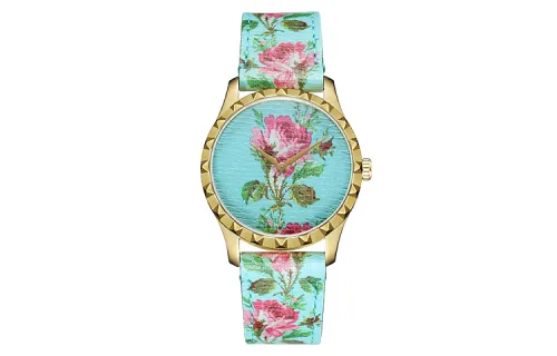 GUCCI G Timeless Collection Wrist Watches Quartz Movement Leather Strap Green Dial Women's Watch