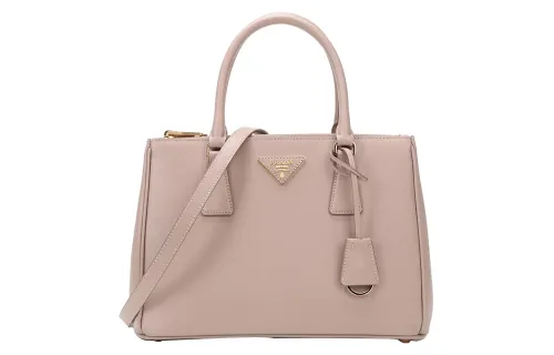 PRADA Cow Leather Handbag, Crossbody Bag, Shoulder Bag Regular Women's Apricot